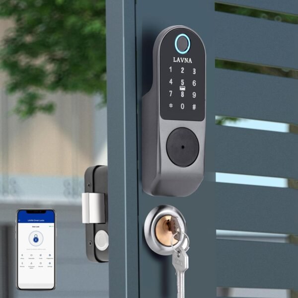 LAVNA LE50 Smart Electronic Metal Door Lock with Bluetooth Mobile App