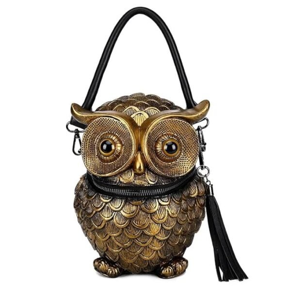 CIMPEX 3D Vintage Owl Handbag | Crossbody Shoulder Bagpack Personality Purse