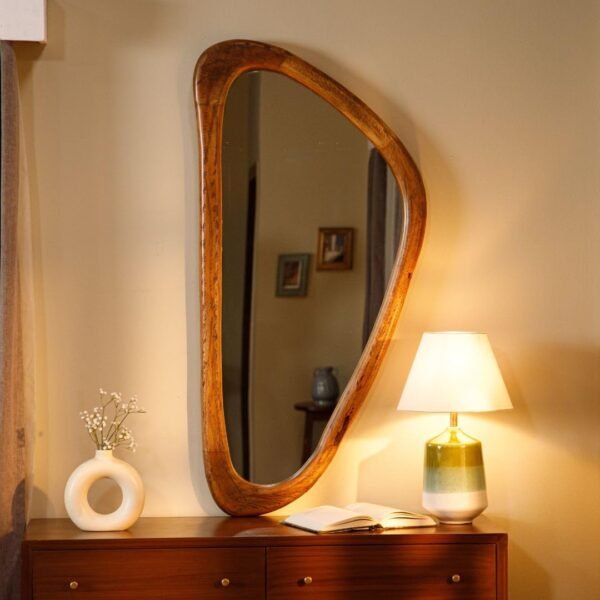 DREAMY WALLS Full Length Mirror Asymmetric Mirror for Wall, Aesthetic Mirror