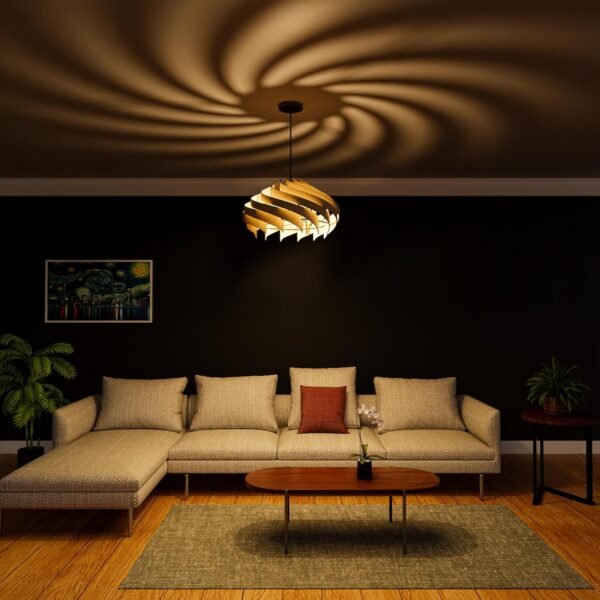 EIGEN Pendant Lights for Ceiling - Wooden Hanging Lights for Living Room