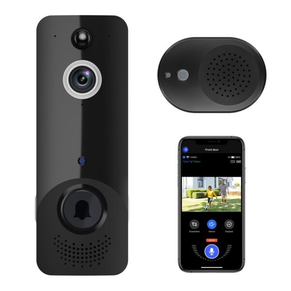 Guggre Smart Video Doorbell Camera Wireless with Ring Chime