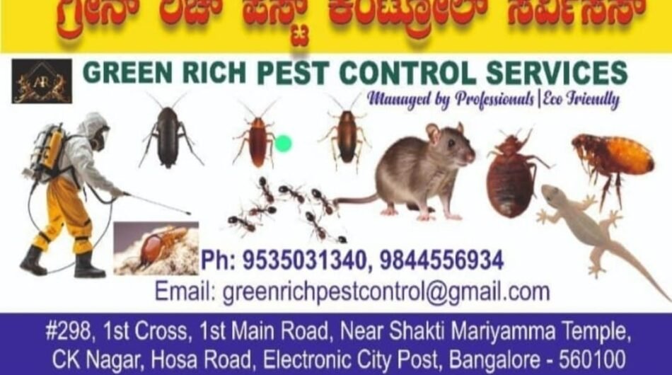 Green Rich Pest Control Services, Electronicity, Bangalore